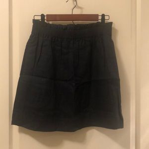 Women’s J. Crew Navy Mini Linen Skirt